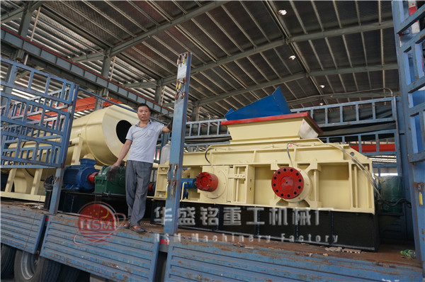液壓對輥破碎機(jī)案例